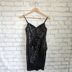 SPEECHLESS Black Sequin Party Dress, XS